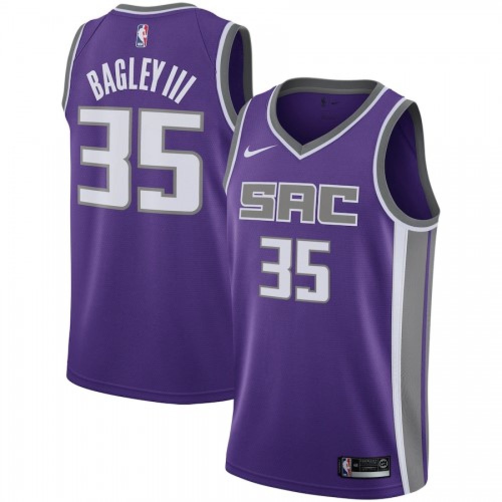 Men's Sacramento Kings Marvin Bagley III #35 Purple Swingman Jersey - Icon Edition-Pro Kit Vault | Brand New 26/27 Sports Jerseys